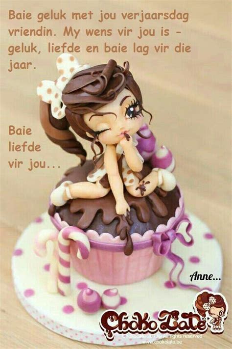 Baie geluk met jou verjaarsdag | Cake, Cake decorating, Cupcake cakes