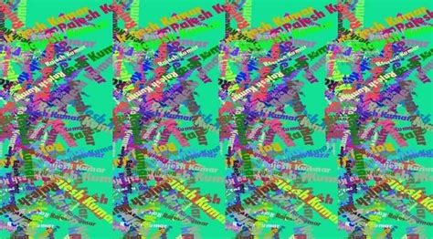 Eye And Brain Teaser Stereogram Picture Puzzle