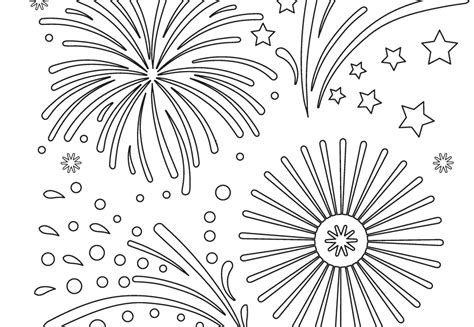 Kleurplaat Vuurwerk Oud En Nieuw