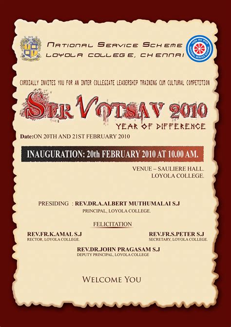 Lmu students, faculty, staff, alumni and spouses/domestic partners. loyola college Cultural 2010 | Multimedia Graphic Designer