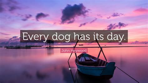 John Heywood Quote “every Dog Has Its Day”