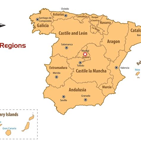 Map Of Spain Provinces Spain Map