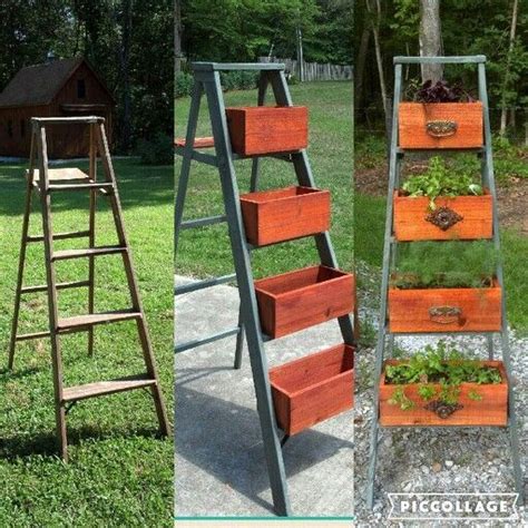 My Latest Projectstep Ladder Repurposed Into My Herb Planter