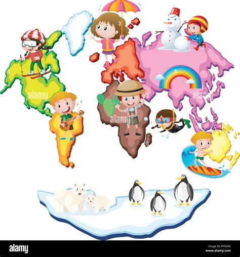 World Map Clip Art For Kids
