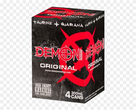 Demon Original 300ml 4pk Demon Energy Drink Back Hd Png Download