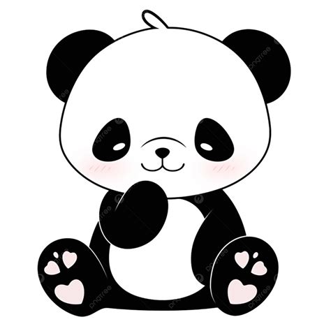 Cute Panda Cartoon Elements Cartoon Panda Cute Png Transparent Image