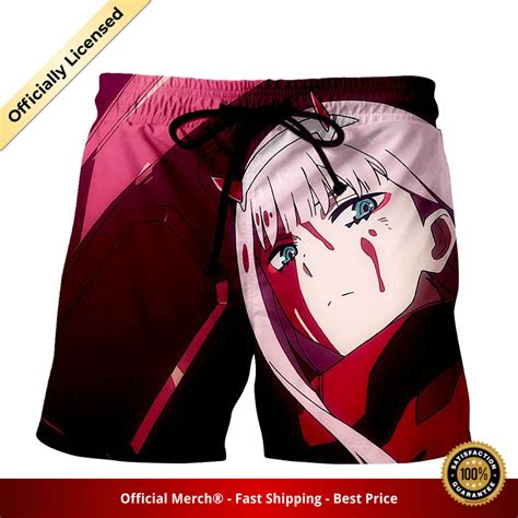 Darling In The Franxx Short Bloody Zero Two 3d All Over Print Darling