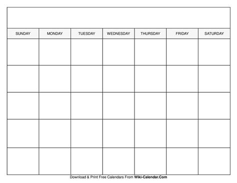 Monthly Calendar Weekdays Only Calendar Template 2022