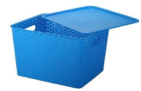 Big Plastic Storage Basket With Lid At Rs 15950 Plastic Storage