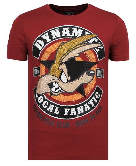 Dynamite Coyote Rhinestone Camisetas Hombre Nuevo Styleitalyes