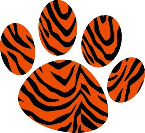 Tiger Paw Prints Clipart Best