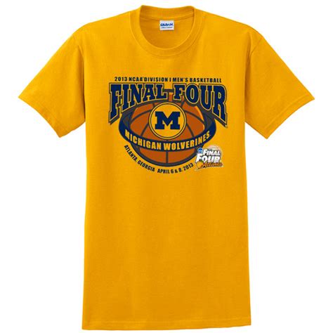 2013 Michigan Wolverines Mens Basketball Final Four T Shirt