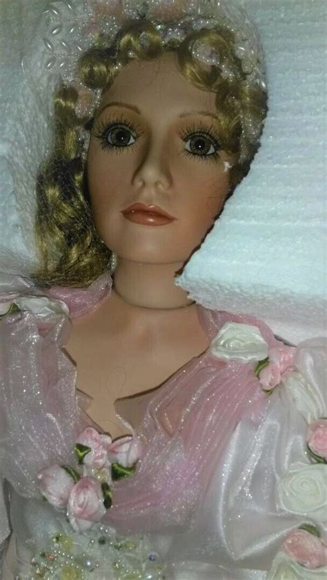 A Rustie Victorian Angel Porcelain Doll Blonde Angelique Pink Gown Dress Ebay