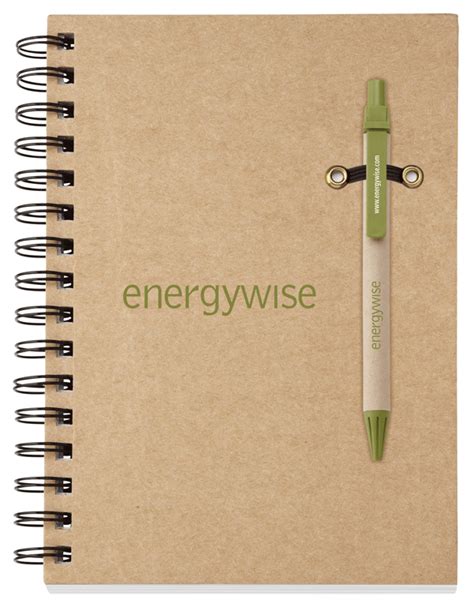 Recycled Notebooks With Pens Eco Green Pens Eco Friendly Custom