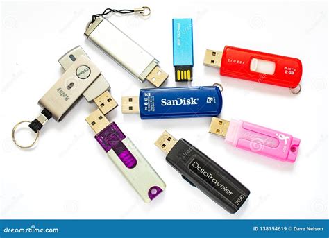 An Assortment Of Usb Drives Editorial Stock Image Image Of Technology