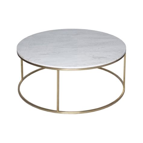 Buy White Marble And Gold Metal Coffee Table From Fusion Living