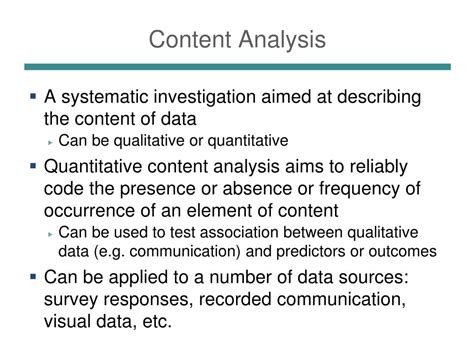 PPT - Quantitative Content Analysis PowerPoint Presentation - ID:1977695