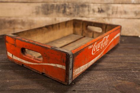 Vintage Coca Cola Soda Pop Wooden Crate Primitive Box