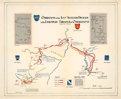 100th Infantry Division Campaign Map Historyshots Infoart