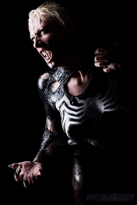 Female Venom Symbiote Cosplay Photo Action Cosplay Best Cosplay