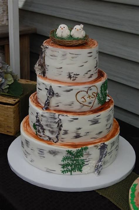 Birch Bark Wedding Cake By Amy Hart Cake Cake