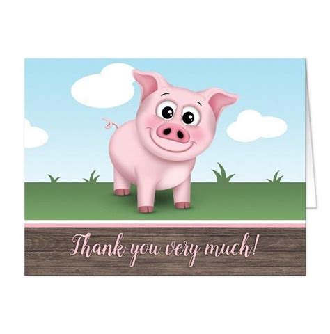I Wanted To Share With You These Happy Pink Pig On The Farm Thank You