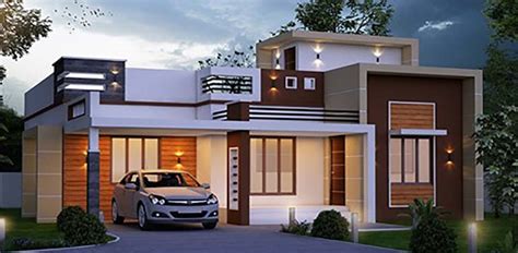 1000 Sq Ft 2bhk Contemporary Style Modern Single Storey