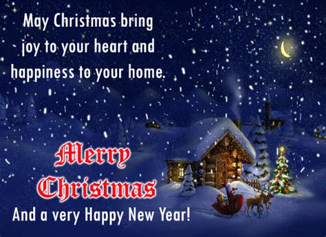 Merry Christmas Happy New Year Free Merry Christmas Wishes Ecards