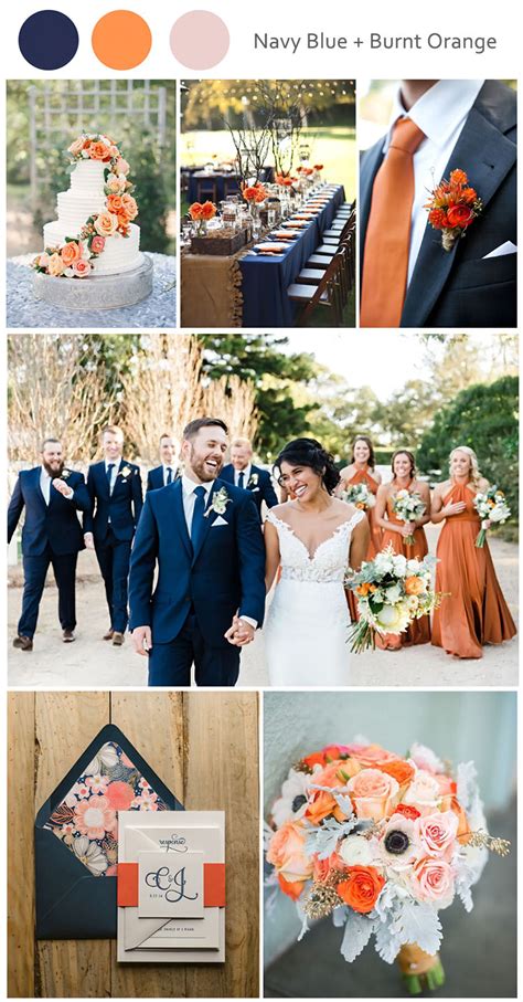 20 Navy Blue And Burnt Orange Wedding Colors And Ideas 2023