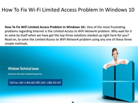 How To Fix Wifi Limited Access Problem In Windows 10 By Windows