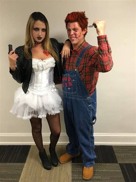 Diy Chucky And Tiffany Halloween Costume Couple Halloween Costumes Scary Couples Halloween