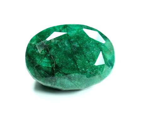 Natural Green Beryl Emerald Faceted Gemstone Oval Shape Big Etsy