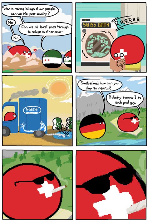 It is a federal republic composed of 26 cantons. Neutral Fight : polandball