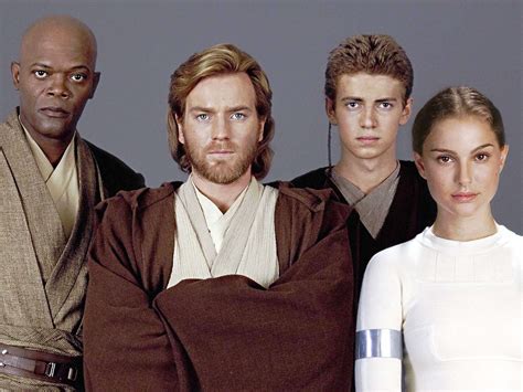 Star Wars Episode 2 Attack Of The Clones Cast Photo 2002 L To R