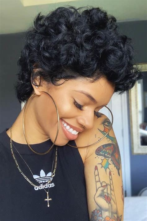 Undeniably Pretty Hairstyles For Curly Hair ★ Short Curly Pixie Short Curly Haircuts Short