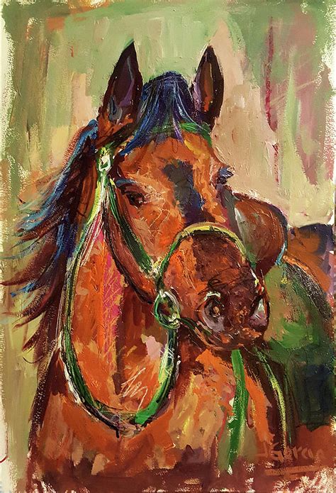 Impressionist Horse Painting By Janet Garcia Fine Art America