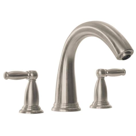 The world's finest bathtub faucets and fillers in a variety of classically traditional, transitional and modern styles. Hansgrohe Swing C Brushed Nickel 2-Handle Deck Mount Roman ...