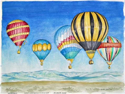 Hot Air Balloons Over Sandia Painting By Michael Prout