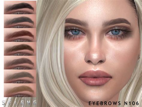 Eyebrows N106 By Seleng Created For The Sims 4 Emily Cc Finds