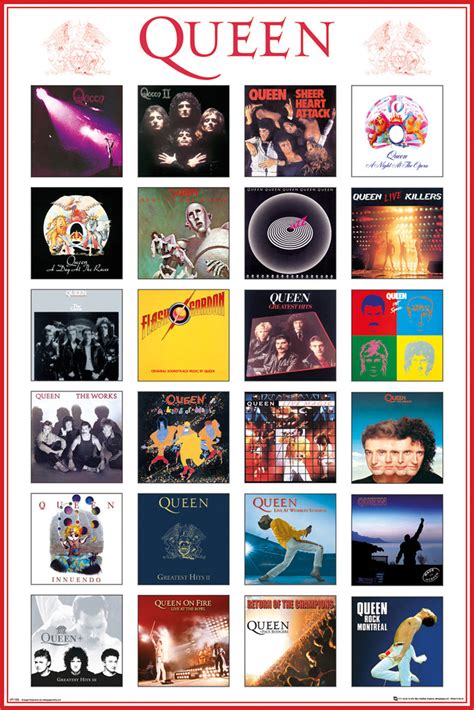 Queen Album Covers Poster Grindstore