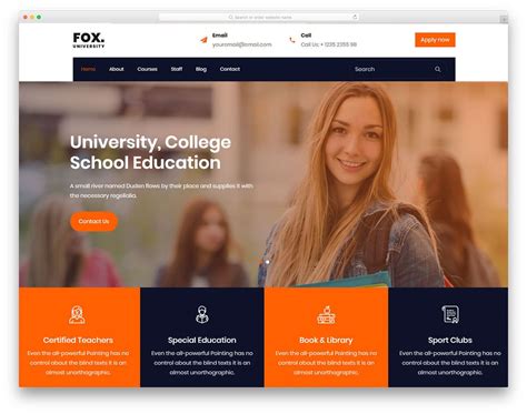 31 Free School Website Templates For Millennial Students 2020