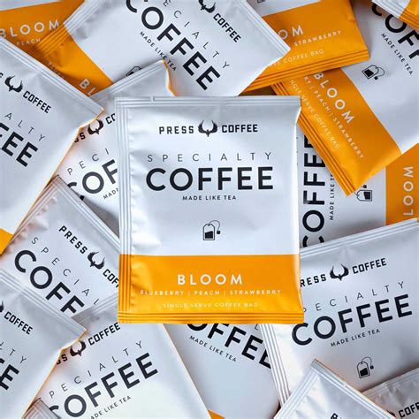 Bloom Single Serve Coffee Bags Press Coffee Roasters