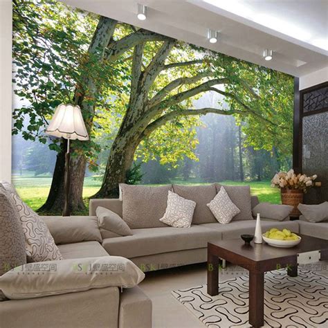 3d Photo Wallpaper Nature Park Tree Murals Bedroom Living Room Sofa Tv