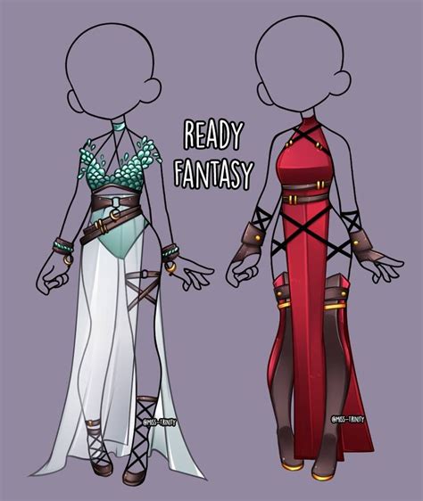 Ready Fantasy Outfit Adopt Close By Miss Trinity On Deviantart