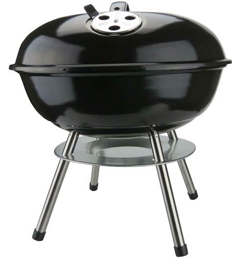 Portable Bbq Charcoal Grill Small14in Steel 600 Square