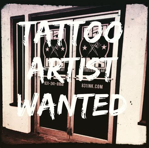 831 Ink Now Hiring Tattoo Artist Lighthouse District