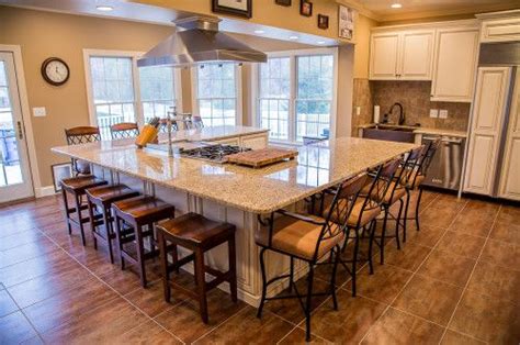 8 foot kitchen island with seating. Kitchen Island Form and Function | Large kitchen layouts ...