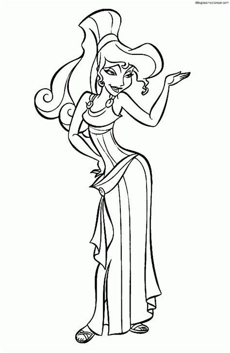 Dibujos Sin Colorear Dibujos de Megara (Hércules) (Princesa Disney