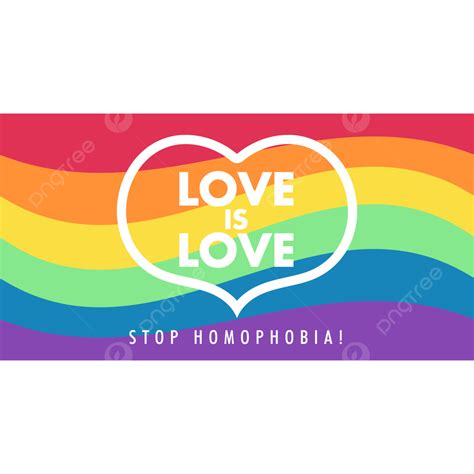 Rainbow Pride Flag Vector Hd Png Images Stop Homophobia Png Love Is