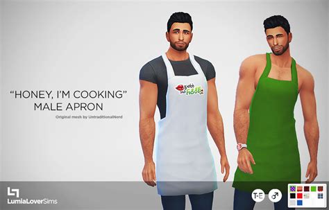 My Sims 4 Blog Honey Im Cooking Accessory And Top Aprons For Males